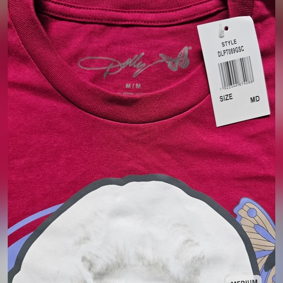 Dolly Parton Butterfly Grapic Tee In Size Medium. New With Tags! - Picture 4 of 5